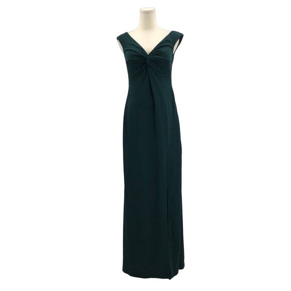 LULU'S M Emerald Behold My Love Off-The-Shoulder Twist-Front Maxi Dress NEW B45 - Picture 3 of 10